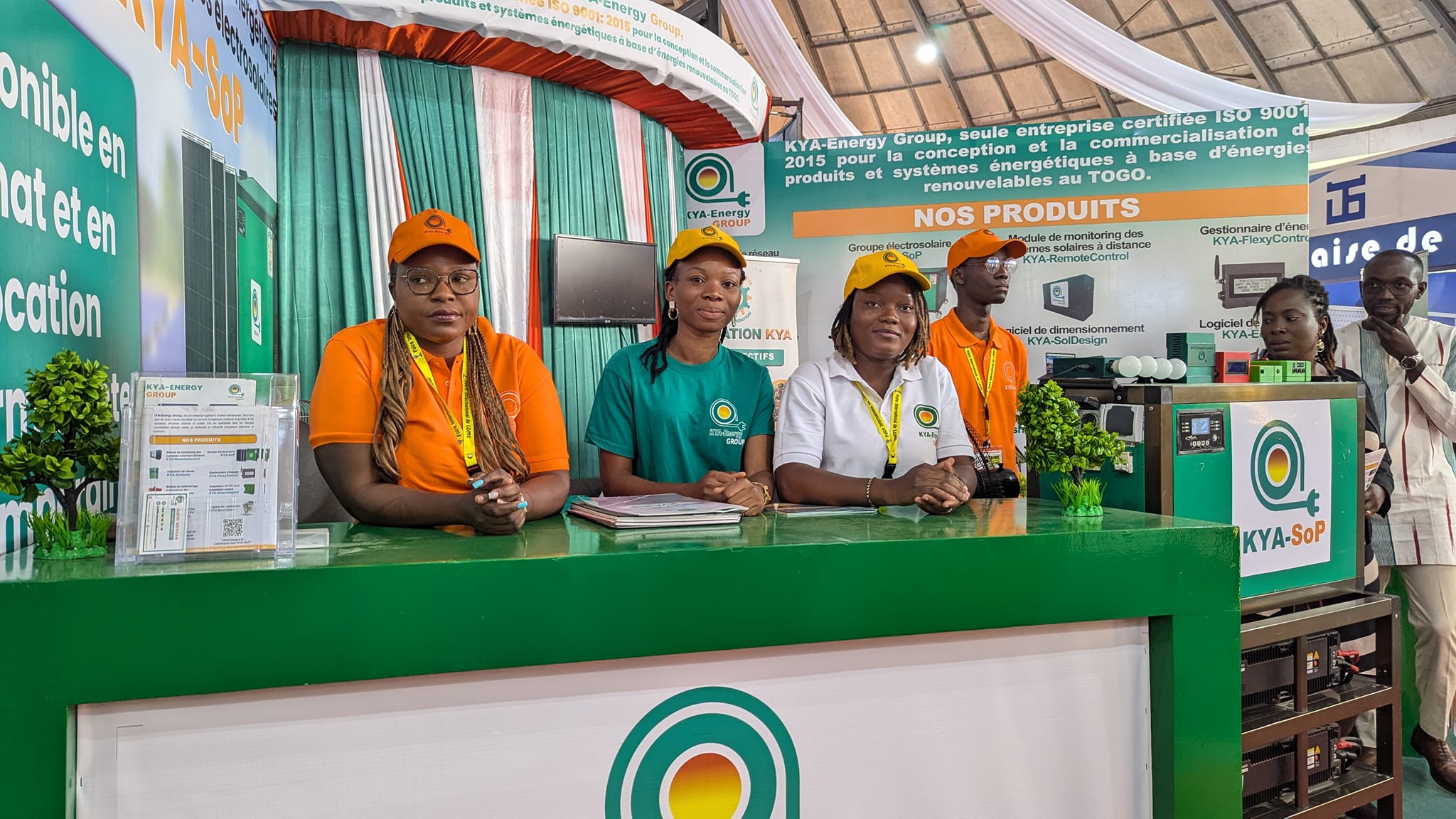 Stand KYA Energie Group à la foire internationale de Lomé
